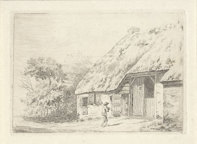 Homme avec une bêche près d