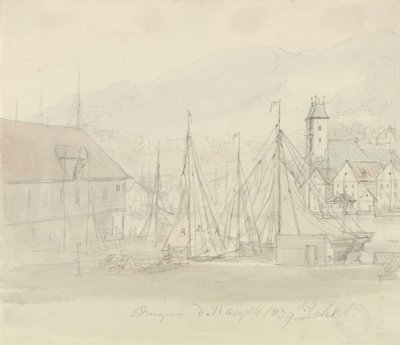 Port de Bergen - Johan Christian Dahl