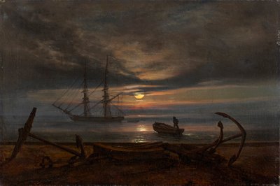 Côte danoise au clair de lune - Johan Christian Dahl