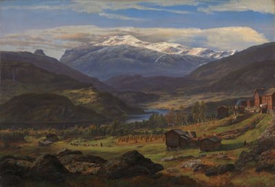 Depuis Hjelle, dans le Valdres - Johan Christian Dahl