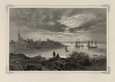 Illustration du livre Norge fremstillet i Tegninger par Asbjørnsen, P.Chr. et publié par Chr. Tønsberg (no, 1848) - Johan Christian Dahl
