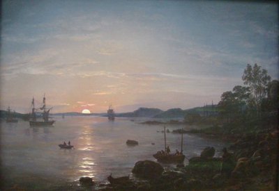 Norvégien :  Fjord på Holmestrand Fjord at Holmestrand - Johan Christian Dahl