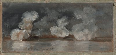 Fumée des coups de canon - Johan Christian Dahl