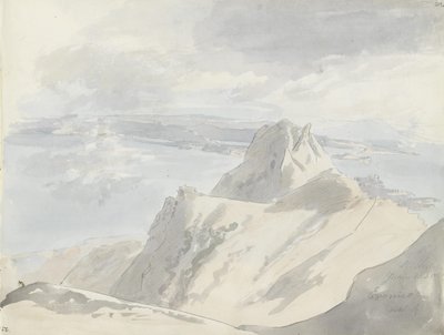 Vue sur le golfe de Naples depuis le mont Époméo, Ischia - Johan Christian Dahl