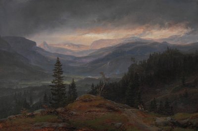 Vue sur Hallingdal, 1844 - Johan Christian Dahl