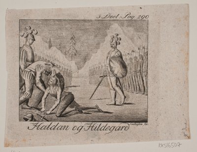 Vignette. Haldan et Hildegard - Johan Christoph Seehusen