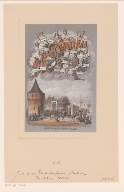 Couverture pour : Amsterdam. Origine et signification des noms des canaux, îles, places, rues, ruelles, ponts, écluses et tours de cette ville - Johan Coenraad Leich