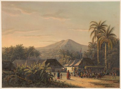 Fête de village près du mont Ardjoeno - Johan Conrad Greive