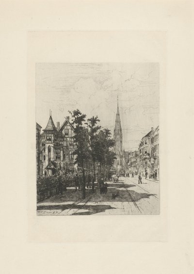 Vue de la Vondelstraat à Amsterdam - Johan Conrad Greive