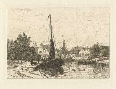 Vue du port de Spakenburg - Johan Conrad Greive
