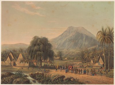 Cortège nuptial au pied du mont Salak à Java - Johan Conrad Greive