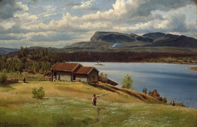 Petite exploitation avec vie quotidienne - Johan Fredrik Eckersberg