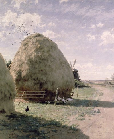 Meules de foin - Johan Fredrik Krouthen