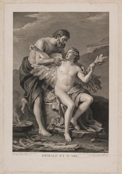Dédale et Icare - Johan Georg Preisler
