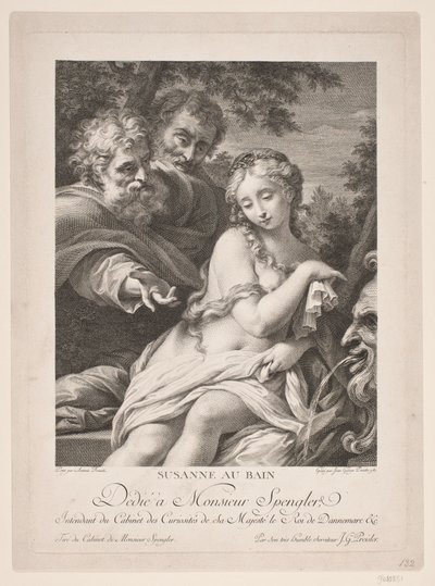 Suzanne au bain - Johan Georg Preisler