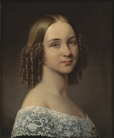 Portrait de la soprano Jenny Lind (1820-1887) - Johan Gustaf Sandberg