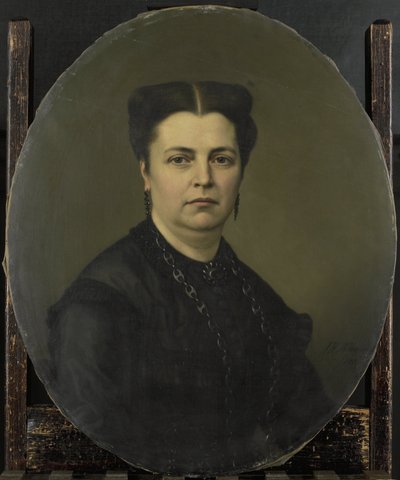 Jeanette Antoinette Pietermaat (1818-70). Épouse de Pieter Mijer - Johan Heinrich Neuman (signed by artist)