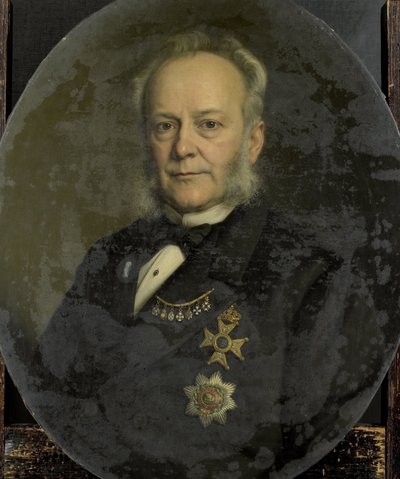 Pieter Mijer (1812-81). Gouverneur général des Indes orientales néerlandaises - Johan Heinrich Neuman (signed by artist)