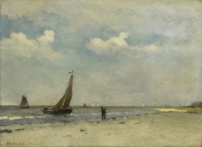 Scène de plage - Johan Hendrik Weissenbruch