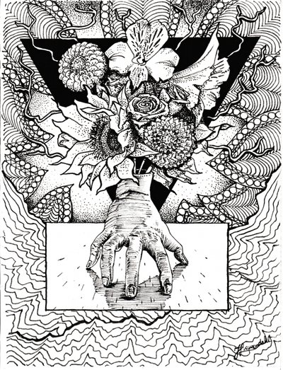 Reflet floral surréaliste - Johan Liewendahl
