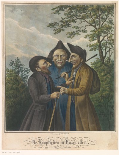 Trois marchands juifs - Johan Martin Billroth (possibly)