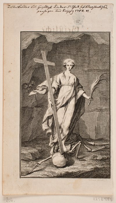 "La Religion". Gravure pour Geistliche Lieder - Johan Martin Preisler