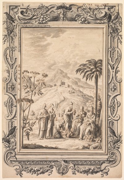 Illustration et conception de bordure pour Kupfer-Bibel (Bible de cuivre) - Johan Melchior Füssli