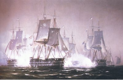 Prins Christian Frederick en bataille contre les Britanniques - Johan Neumann