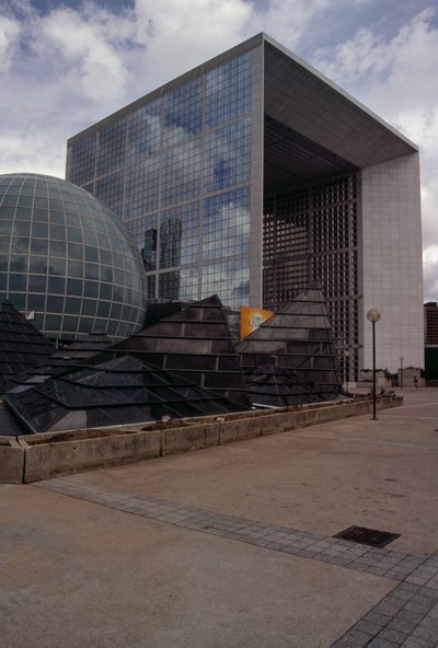 Immeubles du quartier de La Défense, Paris, Ile-de-France, France, Détail - Johan Otto von & Andreu Paul (1938-2018) Spreckelsen