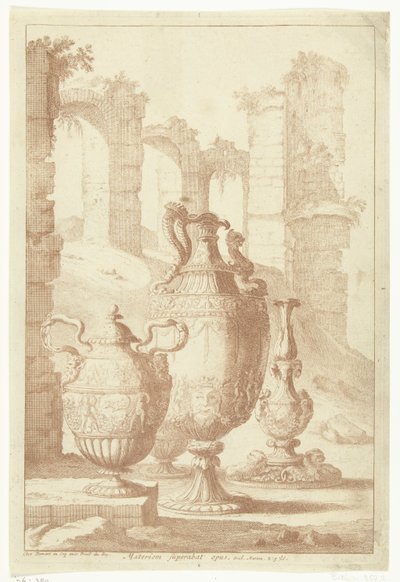 Trois vases et un chandelier - Johan Teyler (attributed to)