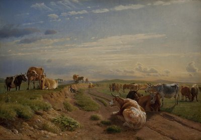 Un Lieu de Traite près du Manoir de Vognserup, Zélande - Johan Thomas Lundbye