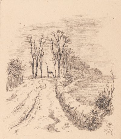Allée à Vallø - Johan Thomas Lundbye