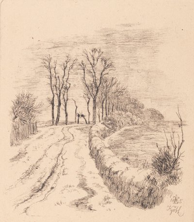 Allée à Vallø - Johan Thomas Lundbye