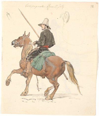 Campagnole à cheval - Johan Thomas Lundbye