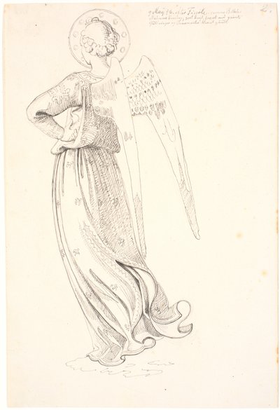 Ange vu de dos - d