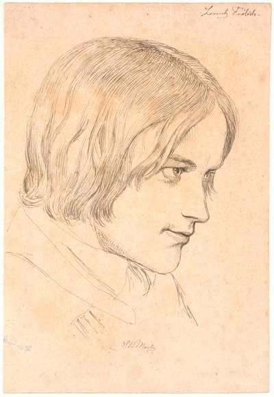Portrait du peintre Lorenz Frølich (1820-1908) - Johan Thomas Lundbye