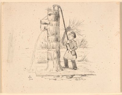Posten. Illustration de "Fabler for Børn" de Kaalund - Johan Thomas Lundbye