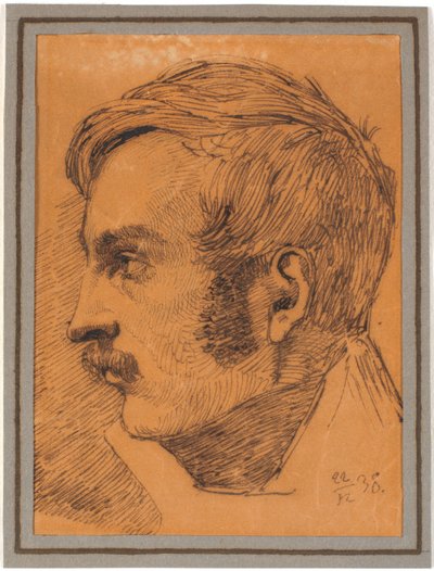 Portrait de profil du frère de l