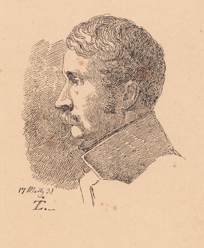 Portrait de profil du frère aîné de l
