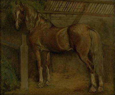Étalon de seize ans de la race Knabstrup - Johan Thomas Lundbye