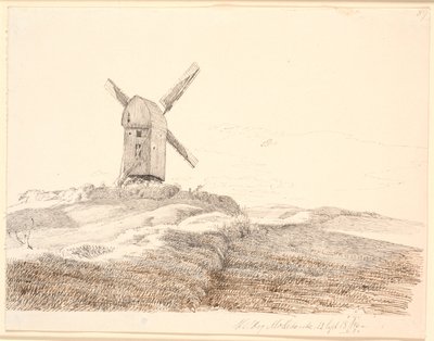 Moulin à stub près de Kalundborg - Johan Thomas Lundbye