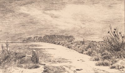 À Himlingøje, paysage d