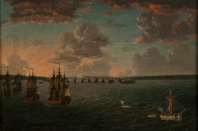 La bataille de la baie de Vyborg le 3 juillet 1790, 1791 - Johan Tietrich Schoultz