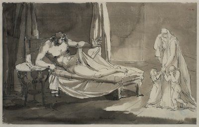 A une tendre vision. Feuille 8 de la suite de la mélancolie - Johan Tobias Sergel