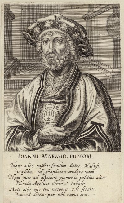 Portrait de Jan Mabuse - Johan Wierix