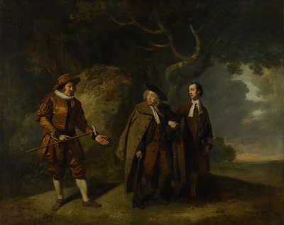 Parsons, Bransby et Watkyns dans une scène de Lethe, 1766 - Johan Zoffany