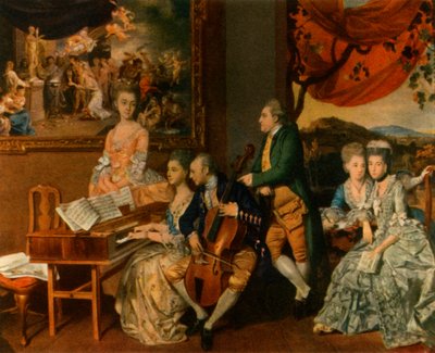 La famille Gore avec George, troisième comte Cowper, vers 1775 - Johan Zoffany
