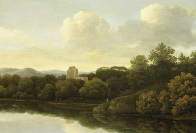 Paysage boisé avec rivière - Johan de Lagoor (attributed to)
