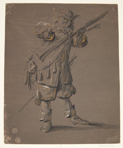 Soldat avec fusil - Johan le Ducq