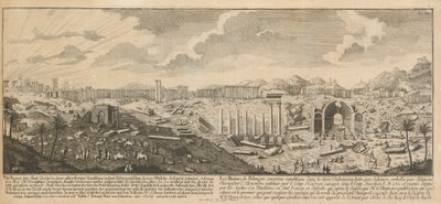 Ruines de Palmyre, ancienne ville de Syrie - Johann Adam Delsenbach